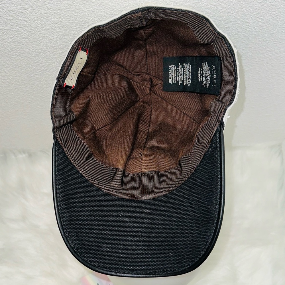 Gucci: Baseball Cap Gabardine Logo Terry Headband Hat - Picture 16 of 16